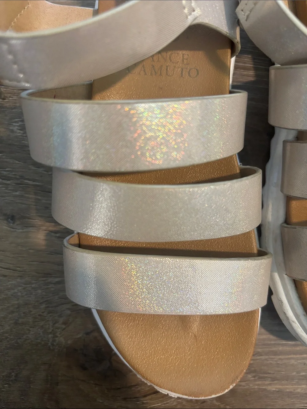 Vince Camuto shimmer champagne